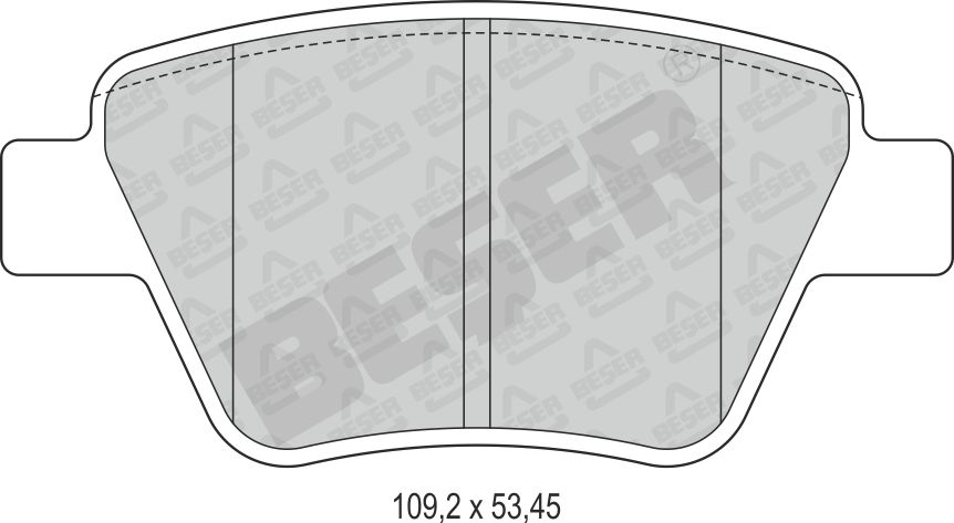 Спирачни накладки задни - 4135 за AUDI, SEAT, SKODA, VW