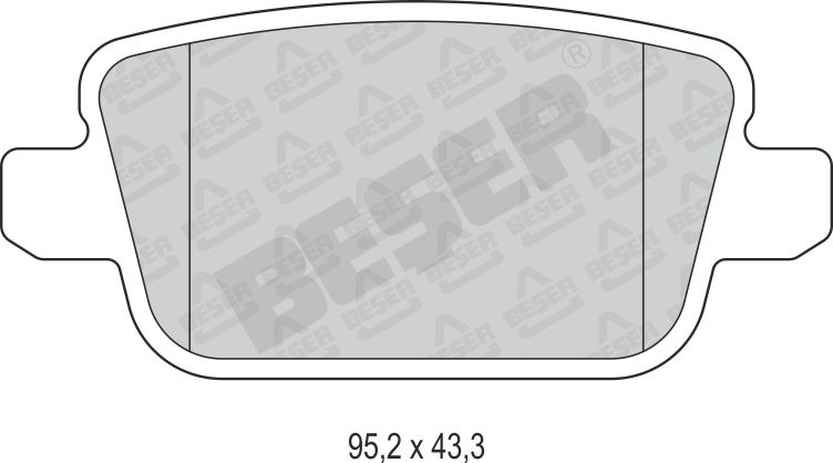Спирачни накладки задни - 4157 за FORD, VOLVO