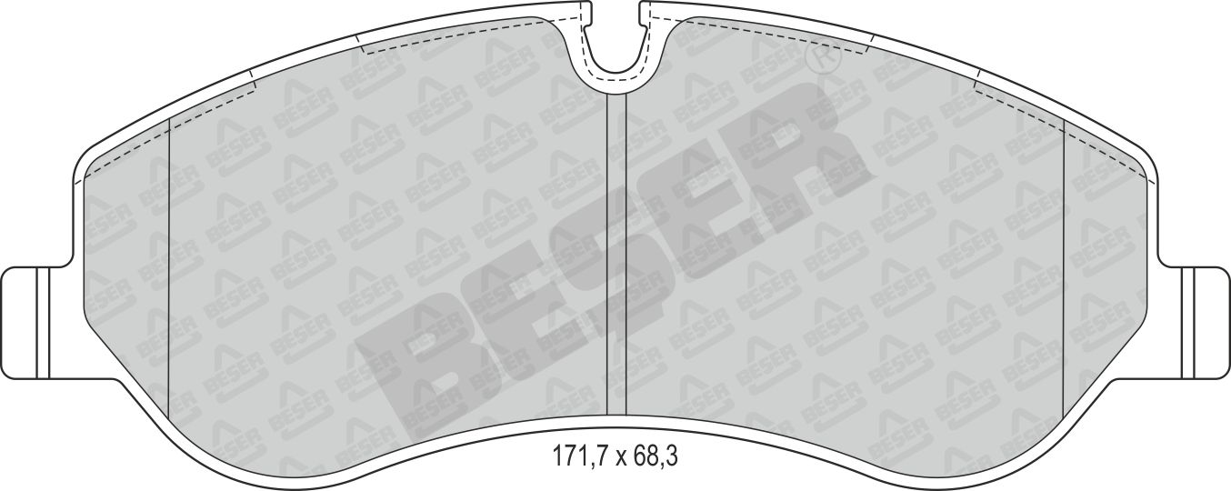 Спирачни накладки предни - 4174 за FORD