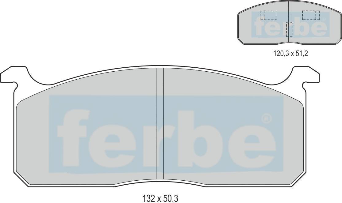 Спирачни накладки предни - 13300 за TOYOTA, MAZDA