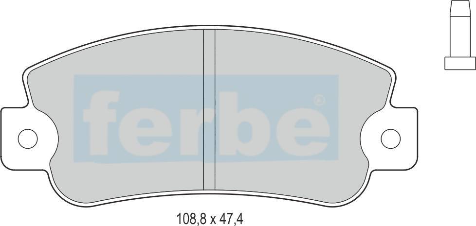 Спирачни накладки предни - 16200 за FIAT, SEAT