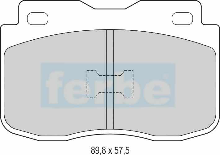 Спирачни накладки предни - 26500 за FIAT