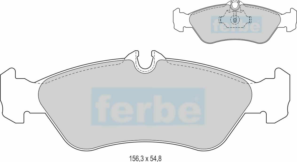 Спирачни накладки задни - 29400 за MERCEDES, VW