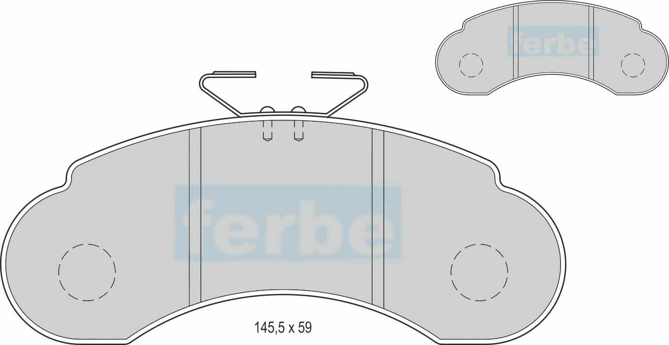 Спирачни накладки предни - 30700 за MERCEDES