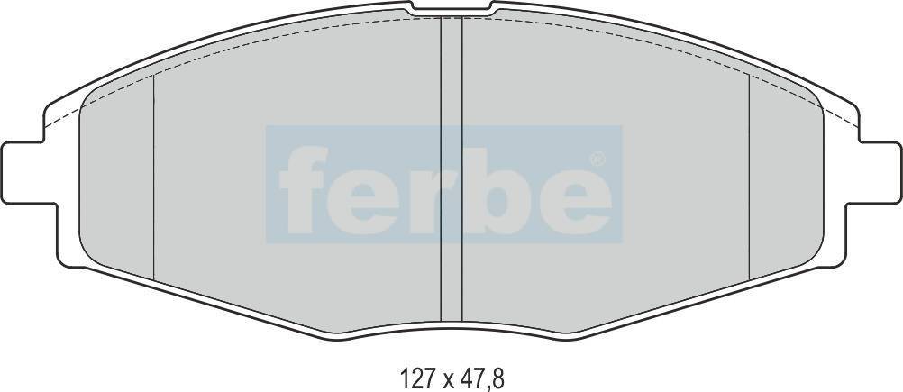 Спирачни накладки предни - 32100 за CHEVROLET, DAEWOO