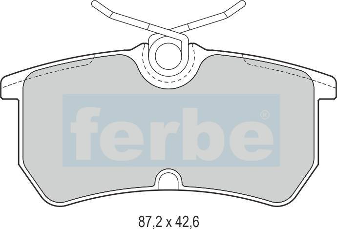 Спирачни накладки задни - 33900 за FORD