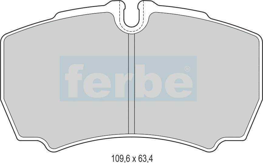 Спирачни накладки предни - 36400 за FORD, IVECO