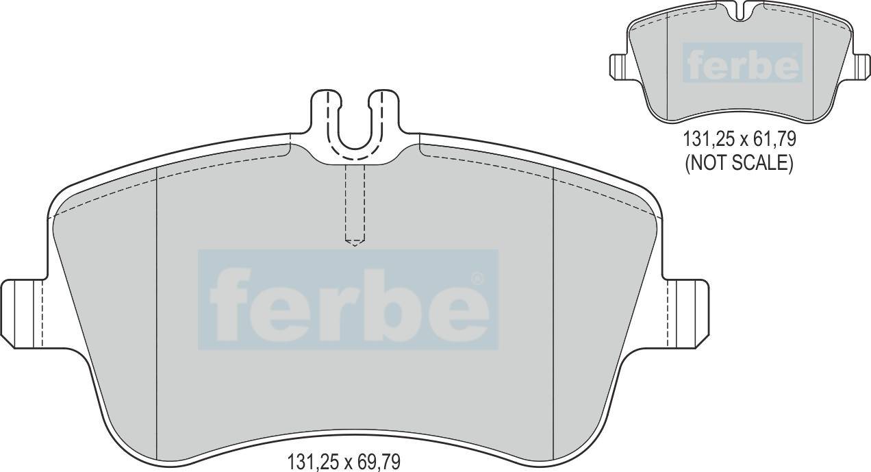 Спирачни накладки предни - 37800 за MERCEDES