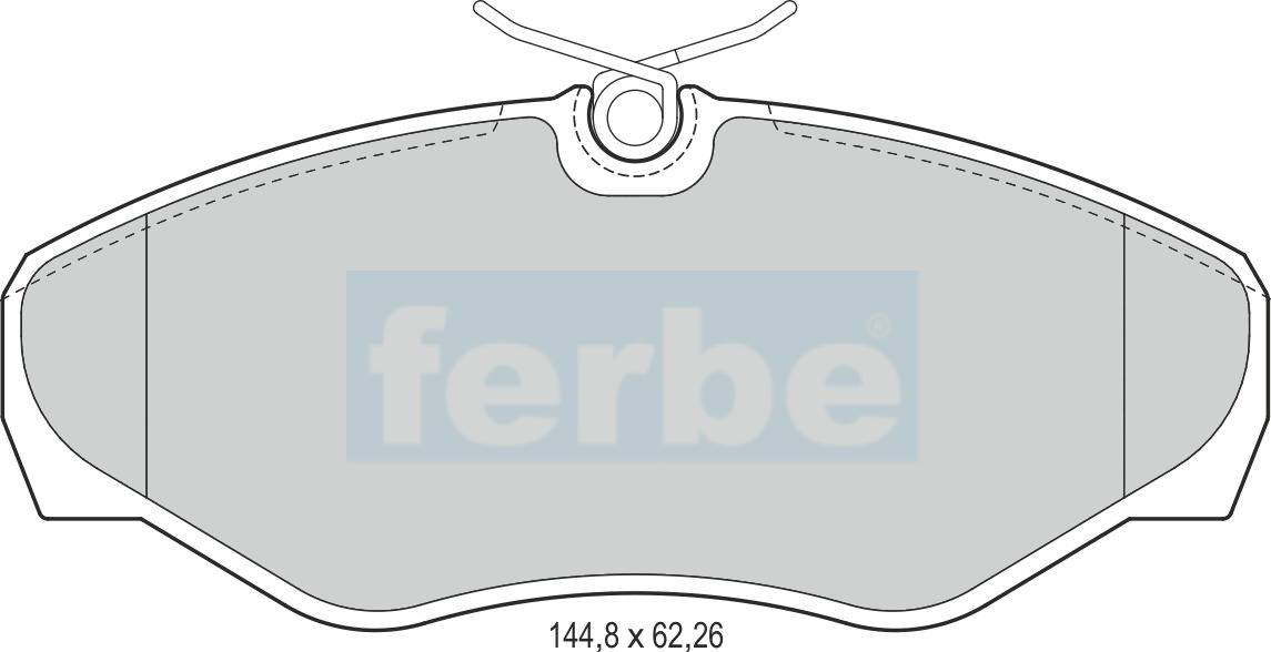 Спирачни накладки предни - 38700 за NISSAN, OPEL, RENAULT