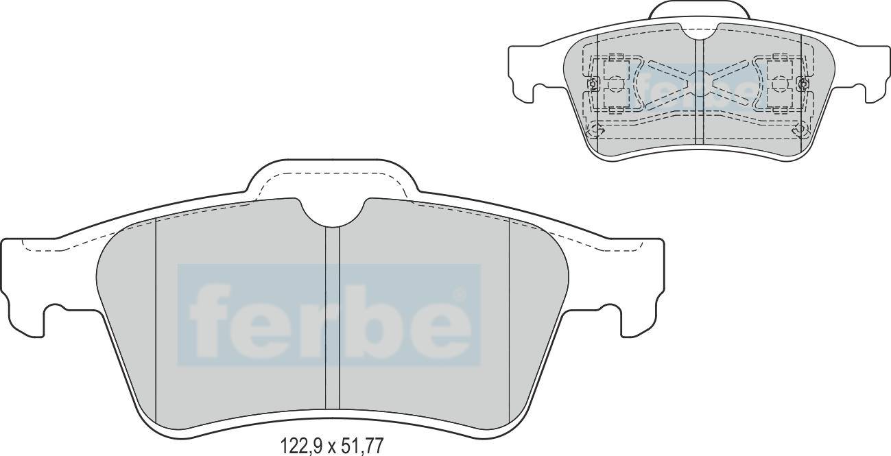 Спирачни накладки задни - 39200 за FORD, OPEL, RENAULT, VOLVO