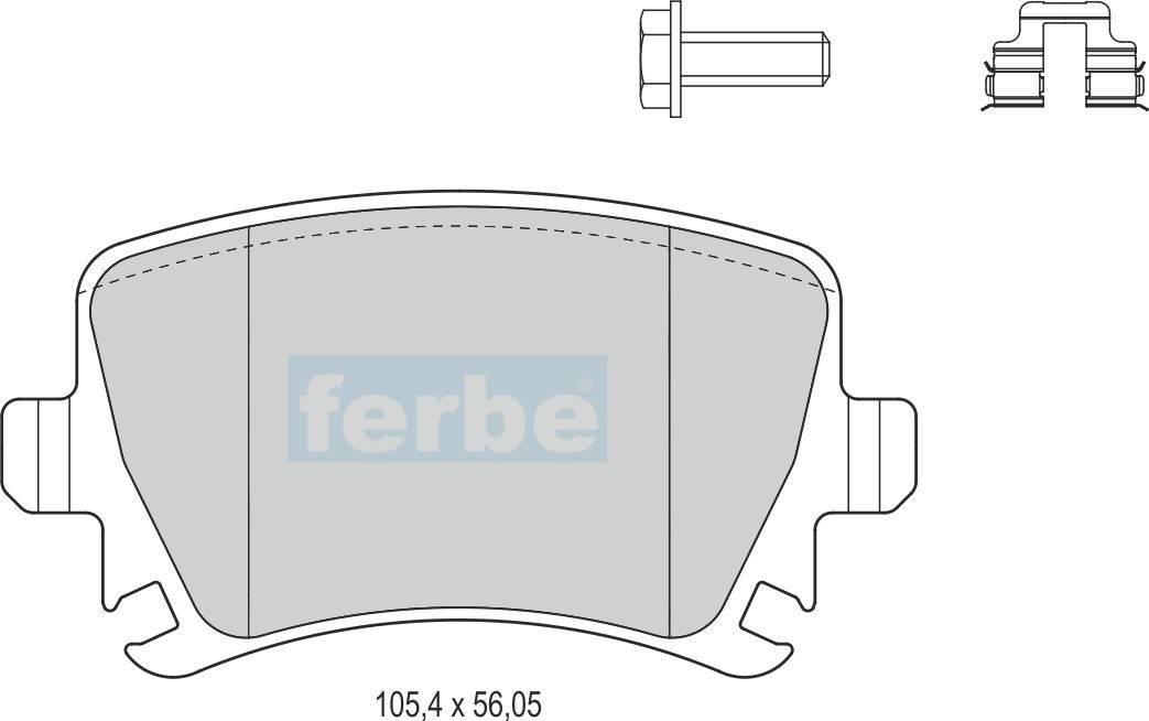 Спирачни накладки задни - 44100 за VW, AUDI, SEAT, SKODA