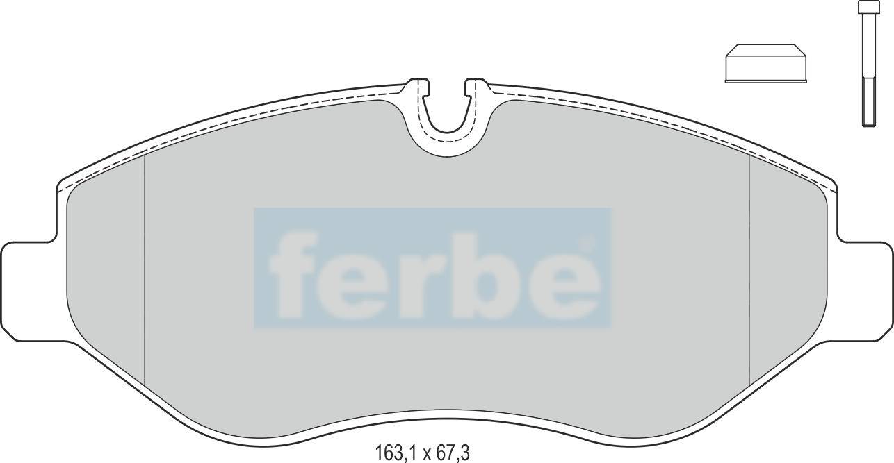 Спирачни накладки предни - 46100 за MERCEDES, VW