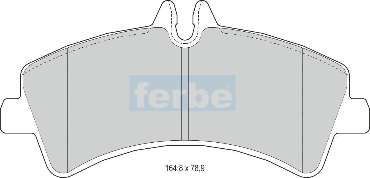 Спирачни накладки задни - 51100 за MERCEDES, VW