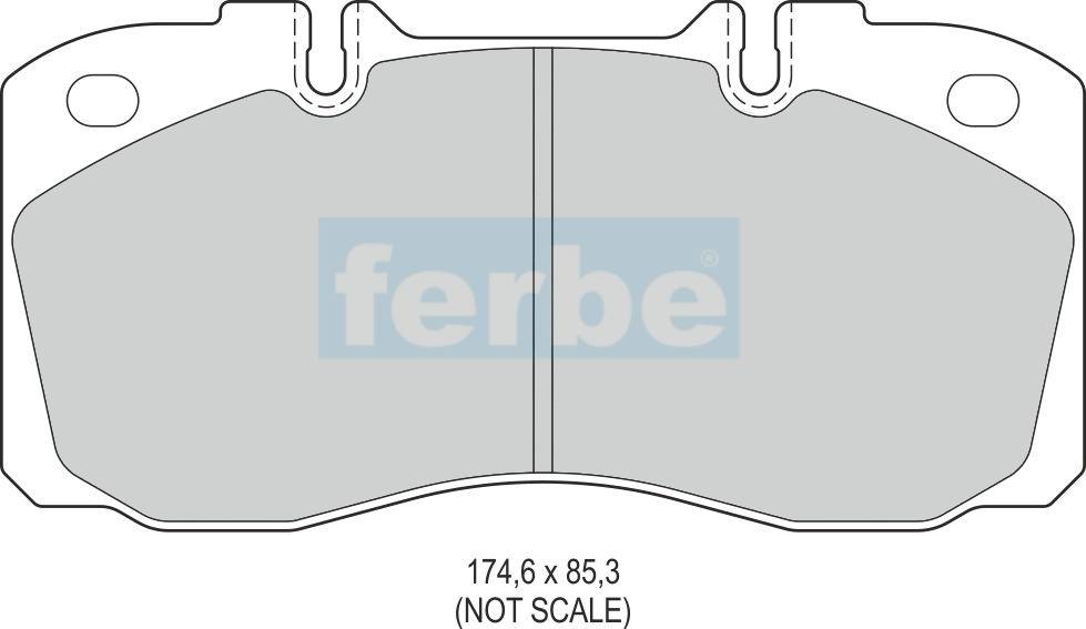 Спирачни накладки предни - 54200 за IVECO
