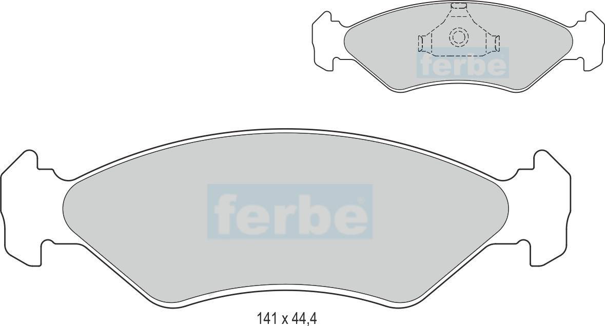 Спирачни накладки предни - 24300 за FORD, MAZDA