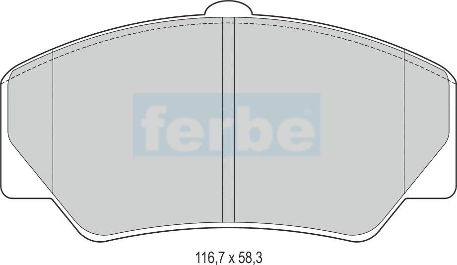 Спирачни накладки предни - 24900 за FORD